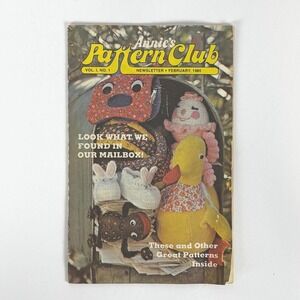 Annie's Attic Pattern Club Newsletter Vol 1 No 1 1980 Vintage Craft Booklet Knit